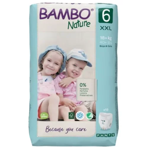 Bambo Nature pants 6 ,18kg+, 18 kom
