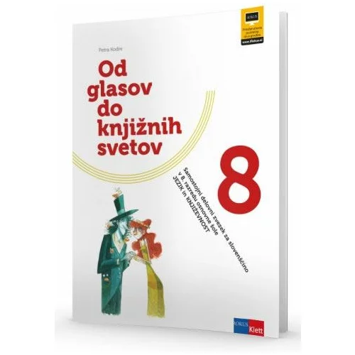  OD GLASOV DO KNJIŽNIH SVETOV 8, 2. izdaja 2018, samostojni delovni zvezek za slovenščino-jezik in kn