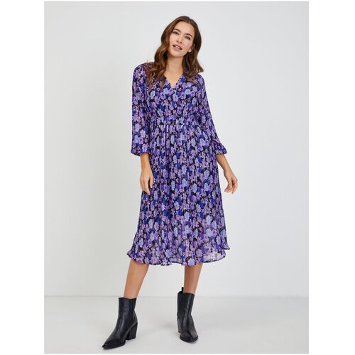 Orsay Purple Women's Floral Dress - Women Slike