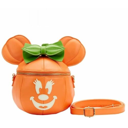 Loungefly Disney Glow Face Pumpkin Minnie Figural Crossbody Bag ( 060446 ) Cene