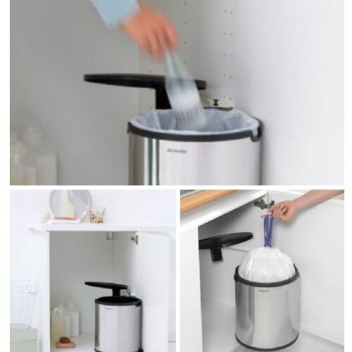 Brabantia Ugradbena željezna kanta za smeće u mat srebrnoj boji 15 l &amp;ndash; Slike