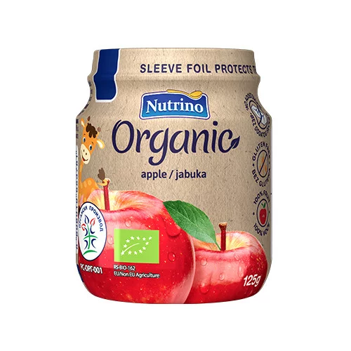 Nutrino Organic kašica jabolko 125 g 1030178