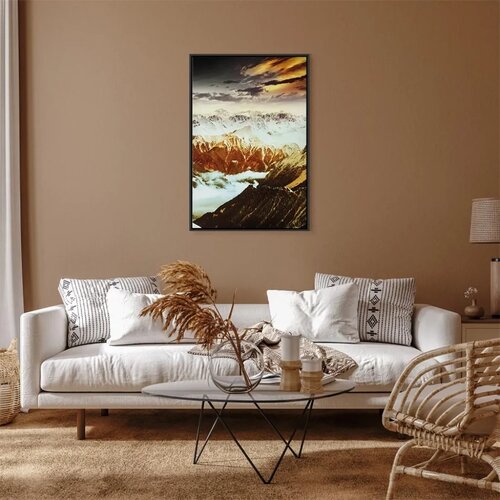  Slika - Copper Mountains (1 Part) Vertical 40x60 U crnom drvenom okviru Slike