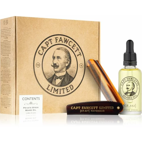 Captain Fawcett Gift Box Beard Booze and Baccy poklon set (za kosu) za muškarce
