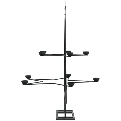  Metalno ukrasno božićno drvce crno 75 cm Slike