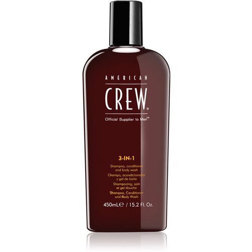American Crew 3-IN-1 šampon, regenerator i gel za tuširanje 3u1 450 ml za muškarce Cijene