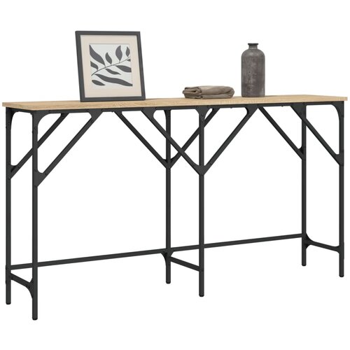  The Living Store Konzolna mizica sonoma hrast 140x29x75 cm inženirski les - Konzolna Mizica, (21448145) Cene