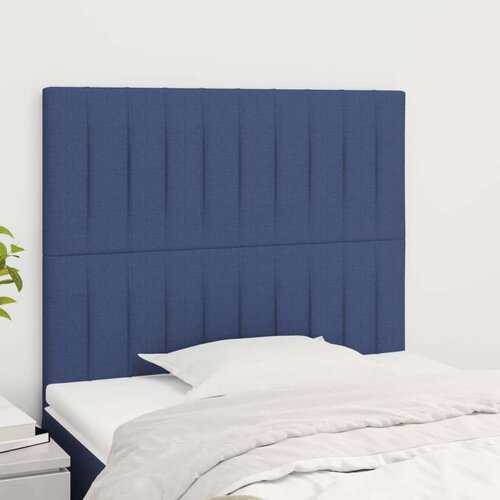  Posteljno vzglavje 2 kosa moder 90x5x78/88 cm blago Cene