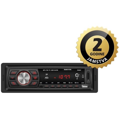 Manta AUTO RADIO RS4507, BLUETOOTH, MP3, SD, USB, 4X10W, ISO, HANDSFREE, (5907642619643) Cijene