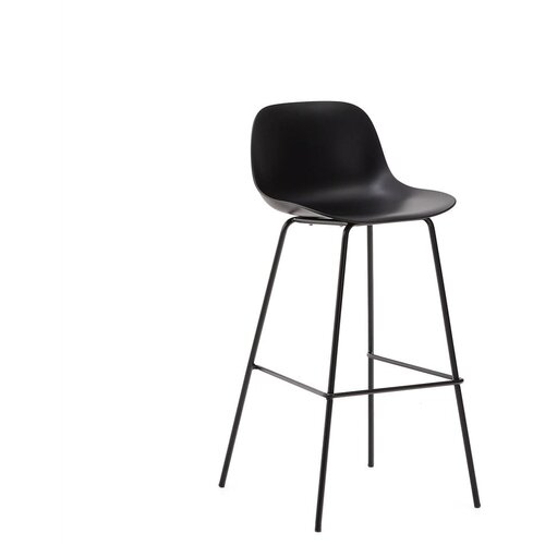 Kave Home Crna barska stolica (visine sjedala 74 cm) Altea – Cijene