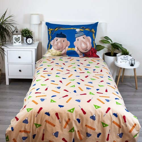 Jerry Fabrics Pamučna dječja posteljina za krevet za jednu osobu 140x200 cm Pat a Mat &amp;ndash; Slike