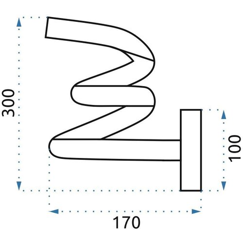 Toolight ZIDNA SVJETILJKA LED SPRING UP APP830-W ZLATNA Slike
