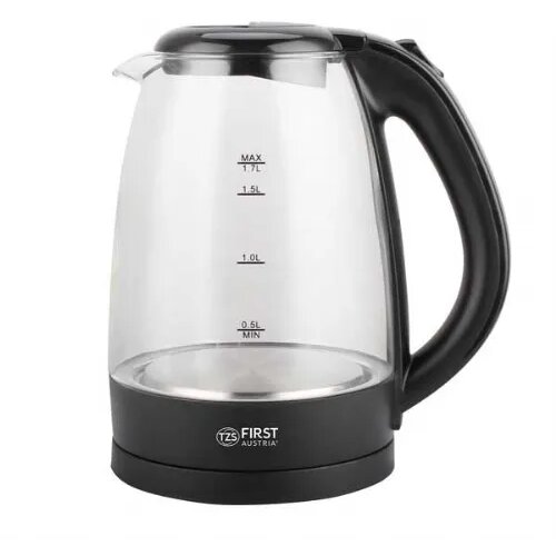 First Grelnik vode 1,7L, 2200W, steklo, črn Slike