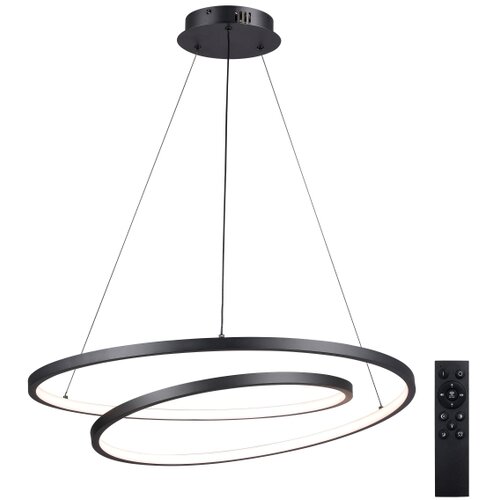  Brilagi-LED prigu&amp;scaron;iva luster na sajli TWISTER LED/75W/230V prečnik 70 cm crna +DO Slike