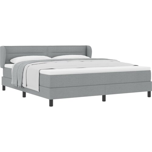 vidaXL Box spring krevet Svjetlosiva 180 x 200 cm tkanina Cene