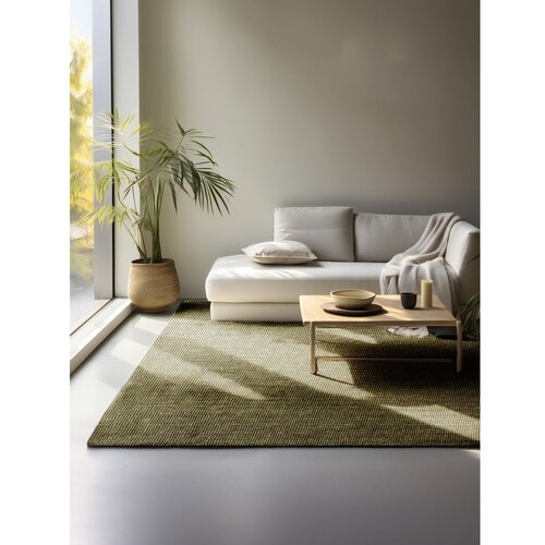 Hanse Home Kaki zelena preproga iz jute 190x280 cm Boucl&amp;eacute; &amp;ndash; Slike