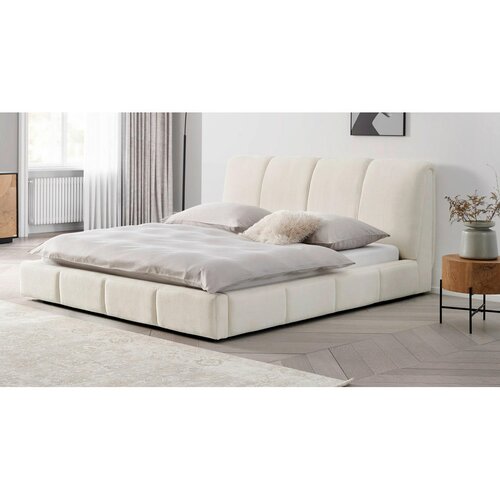 Livetastic OBLAZINJENA POSTELJA 181 cm x 201 cm , les, kovina, umetna masa, tekstil bela Cene