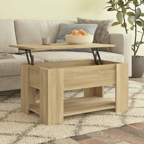 Stolić za kavu boja hrasta 79 x 49 x 41 cm konstruirano drvo Cene