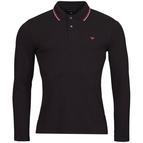 Emporio Armani Polo majice dolgi rokavi 8N1FB5 Črna Slike