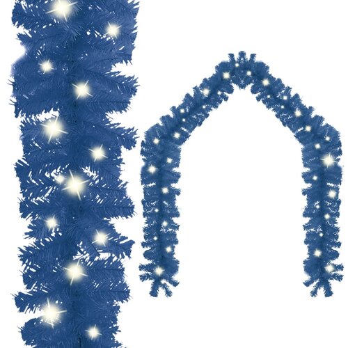 VidaXL Božićna girlanda s LED svjetlima 20 m plava Slike