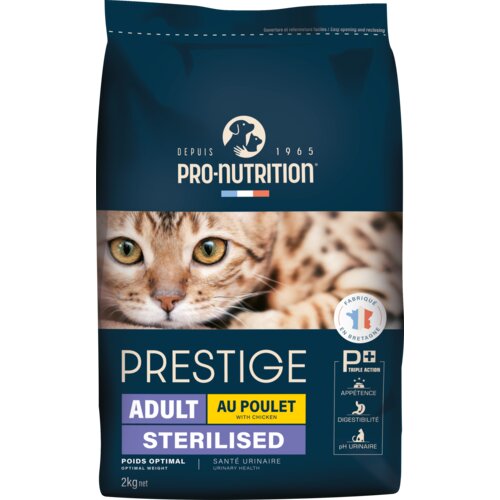 Pro nutrition prestige cat adult sterilized piletina 2kg Slike