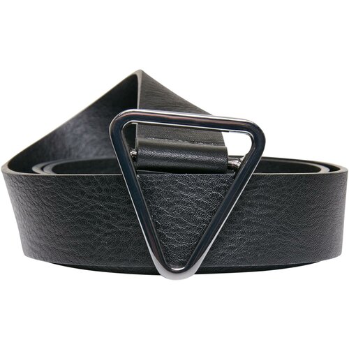 Urban Classics Accessoires Synthetic Leather Triangle Buckle Belt black Cene