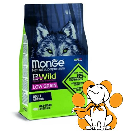 Monge bwild Adult All Breeds Boar 2.5kg, Suva Hrana za Cene