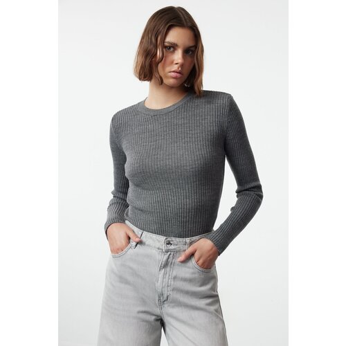 Trendyol Anthracite-Beige Double Pack Knitwear Sweater Cene