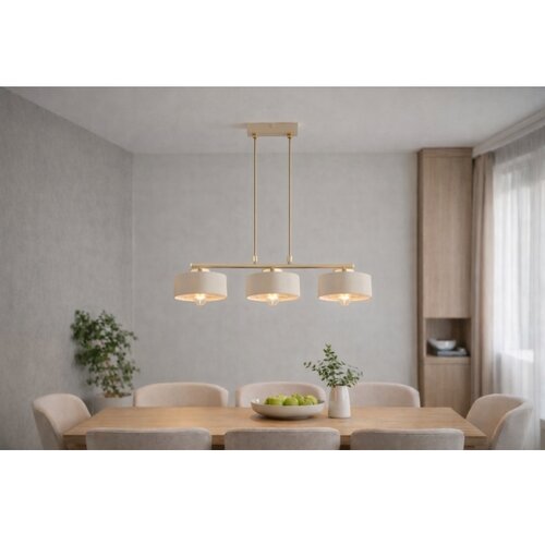  Brilagi - Visilica na sajli 3xE27/60W/230V bež/zlatna Slike