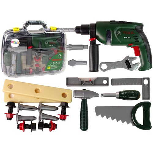  Dječji set alata u plastičnom koferu - zeleni Cijene