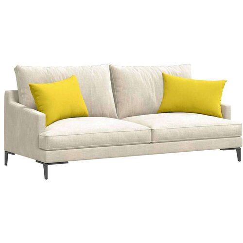 vidaXL Blazine za kavč 2 pcs Svetlo rumena 60 x 40 cm blago Cene