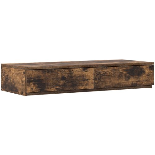 VidaXL Ladice ispod kreveta Dimljeni hrast 80x36.5x16.5 cm Iverica Slike
