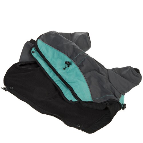 Zooplus Dugi pseći kaput Mint - Duljina leđa 30 cm (veličina M) Slike