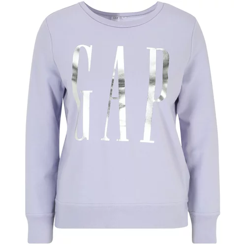 Gap Petite Sweater majica srebrno siva / svijetloljubičasta