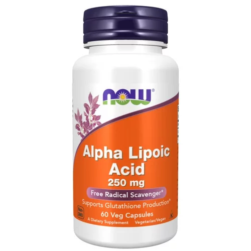 Now Foods Alfa lipoična kislina NOW, 250 mg (60 kapsul)