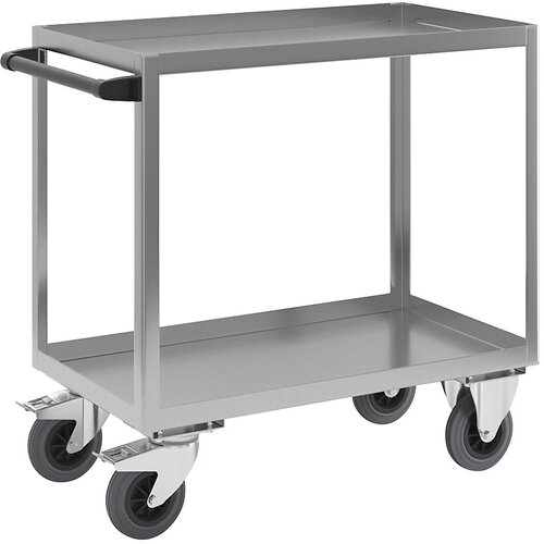 eurokraft pro transportni voziček iz nerjavnega jekla, dxš 900 x 500 mm, skupna višina 915 mm, nosilnost 250 kg Cene