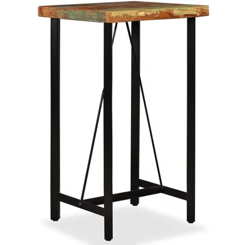  Barska miza iz trdnega predelanega lesa 60x60x107 cm