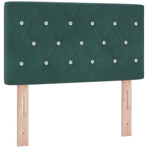  LED Box Spring Krevet s madracem Tamnozelena 80 x 200 cm Bar&amp;scaron;un Slike