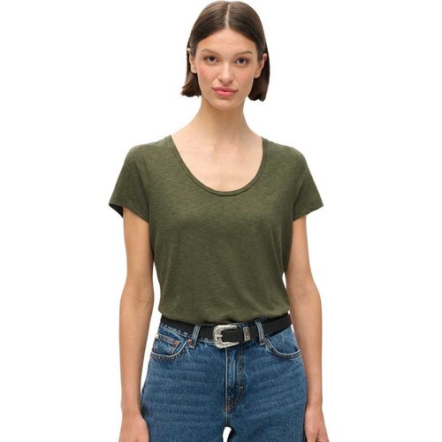 Superdry maslinasta ženska majica SDW1011381A-D8B Slike