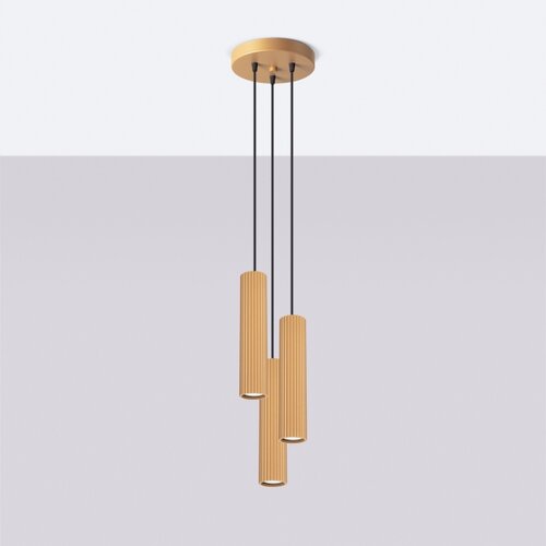  Brilagi - LED luster na sajli CRESTO 3xGU10/10W/230V zlatna Slike
