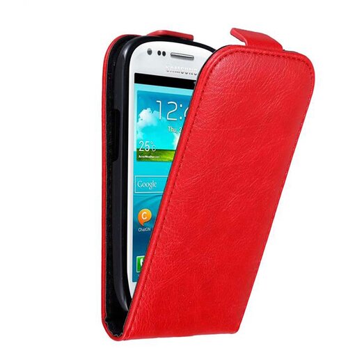 Cadorabo Ohi&scaron;je, združljivo z Samsung Galaxy S3 MINI v rdeče jabolko - Za&scaron;čitni ovitek v obliki flipa z magnetnim zapiranjem, (20562412) Cene