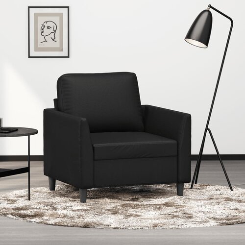 vidaXL Fotelja crna 60 cm od umjetne kože Cijene