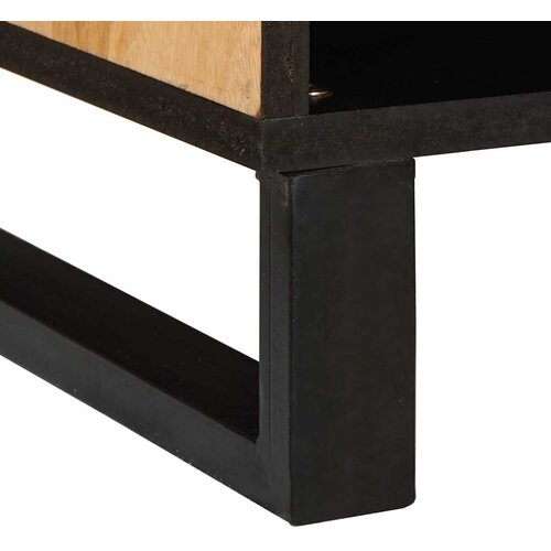  ormar s pohranom Smeđa 80 x 33 x 46 cm Čvrsto drvo manga Slike