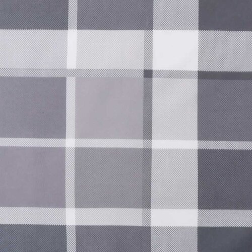  Jastuk za vrtnu klupu sivi karirani 150x50x4 cm tkanina Oxford Slike