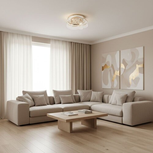 Toolight Moderna LED Stropni Luster G139-C GOLD Slike