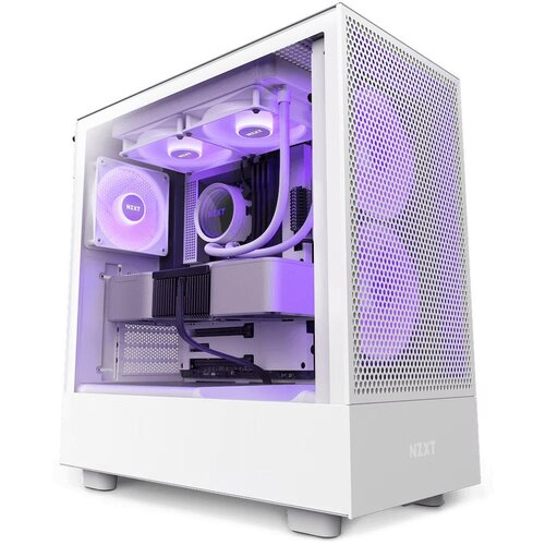 NZXT Belo ohišje iz kaljenega stekla Atx H5 Flow Rgb, (21408746) Cene