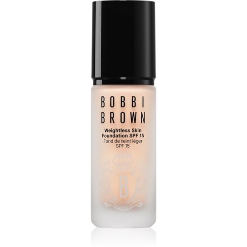 Bobbi Brown Weightless Skin Foundation SPF 15 Mini dolgoobstojni matirajoči tekoči puder z vlažilnim učinkom odtenek Sand 13 ml Slike