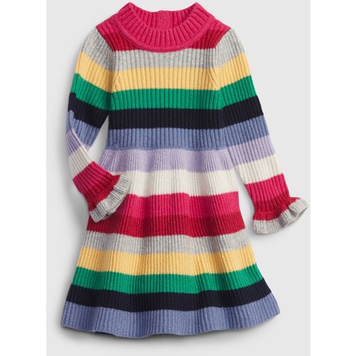 GAP Baby Striped Dress with Frills - Girls Cene