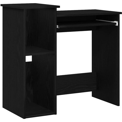 Maison Chic pisarniška miza - Računalniška miza s policami črna 84x40x78 cm iverna plošča, (21785039) Cene
