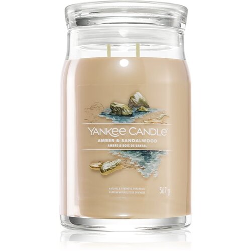 Yankee Candle Amber & Sandalwood dišeča sveča 567 g Cene